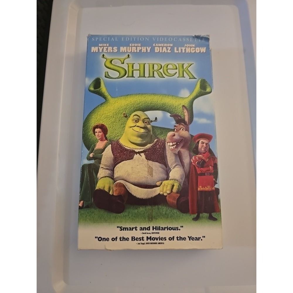 Vintage 2001 Shrek Movie Special Edition VHS, Soft Case